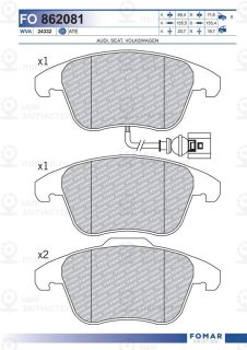 Запчасть FOMAR FO862081