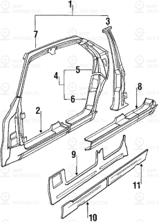 Запчасть BMW 41001938052