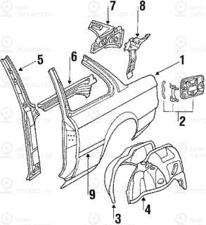 Запчасть BMW 41351888359