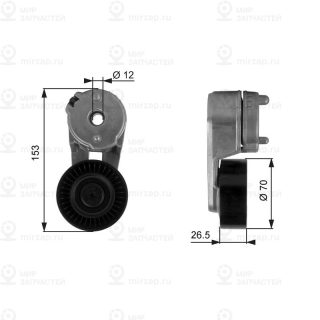 Запчасть GATES T38163