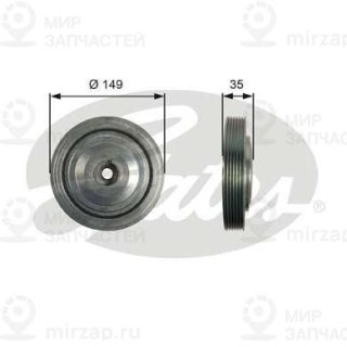 Запчасть GATES TVD1103