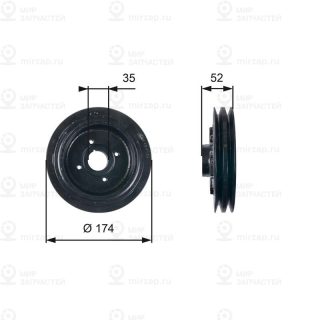 Запчасть GATES TVD1124