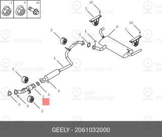 Запчасть GEELY 2061032000