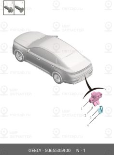 Запчасть GEELY 5065505900