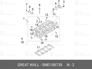 Запчасть HAVAL SMD188738