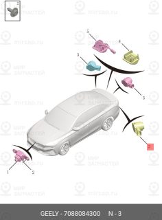 Запчасть GEELY 7088084300