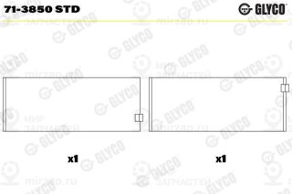 Шатунный подшипник GLYCO 713850STD