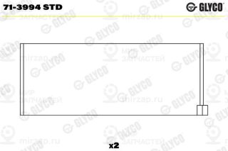 Шатунный подшипник GLYCO 713994STD