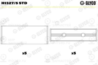 Подшипник коленвала GLYCO H13275STD
