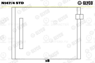 Подшипник распредвала GLYCO N1474STD