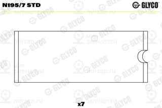 Подшипник распредвала GLYCO N1957STD