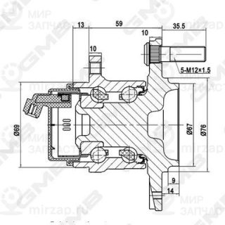 Ступица колеса GMB GH34920A