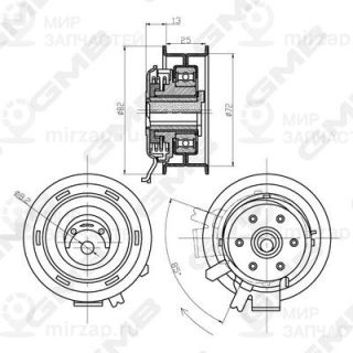 Натяжной ролик ремня ГРМ GMB GTB0150