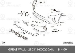 Запчасть GREAT WALL 2803116XKQ00A8L