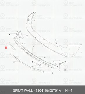 Запчасть GREAT WALL 2804106XST01A
