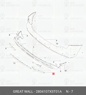 Запчасть GREAT WALL 2804107XST01A