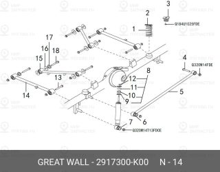 Запчасть GREAT WALL 2917300K00