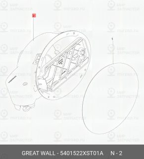 Запчасть GREAT WALL 5401522XST01A