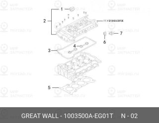 Запчасть HAVAL 1003500AEG01T