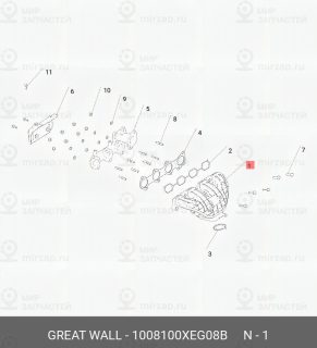 Запчасть HAVAL 1008100XEG08B