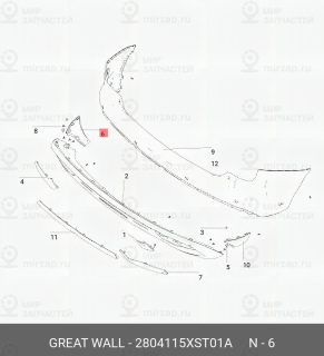 Запчасть HAVAL 2804115XST01A