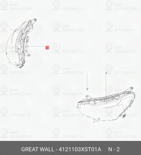 Запчасть HAVAL 4121103XST01A