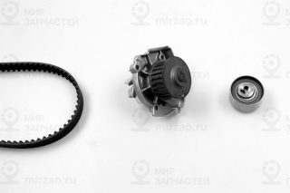 Насос водяной + комплект зубчатого ремня HEPU PK10581