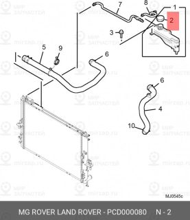 Запчасть LAND ROVER PCD000080