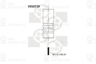 Клапан выпускной BGA V016719