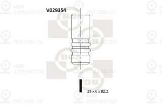 Клапан выпускной BGA V029354