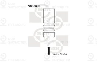 Клапан выпускной BGA V033416