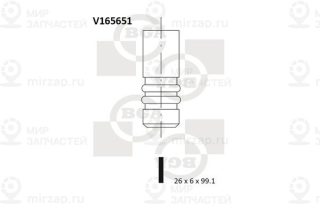 Клапан выпускной BGA V165651