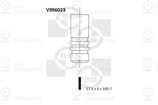 Клапан выпускной BGA V996023
