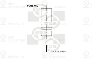 Клапан выпускной BGA V998740