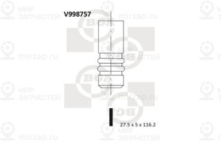 Клапан выпускной BGA V998757