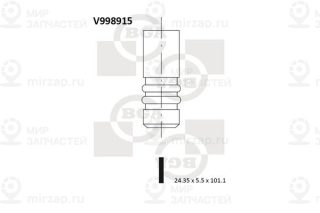 Клапан выпускной BGA V998915