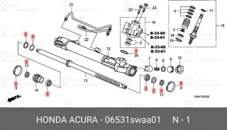 Запчасть HONDA 06531SWAA01