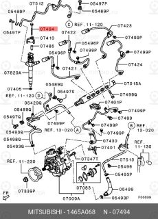 Запчасть MITSUBISHI 1465A068