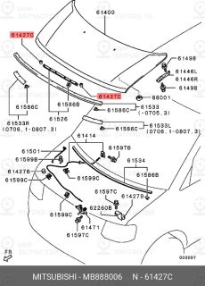 Запчасть MITSUBISHI MB888006