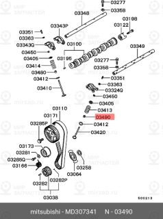 Запчасть MITSUBISHI MD307341