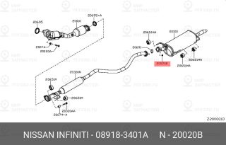 Запчасть NISSAN 089183401A
