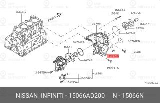 Запчасть NISSAN 15066AD200