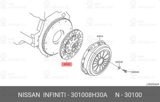 Запчасть NISSAN 301008H30A