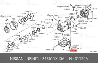 Запчасть NISSAN 313611XJ0A
