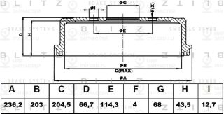 Запчасть BLITZ BT0103