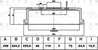 Запчасть BLITZ BT0105