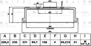 Запчасть BLITZ BT0110
