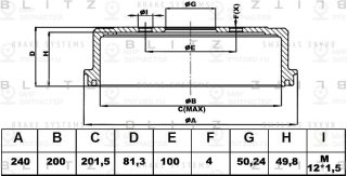Запчасть BLITZ BT0112