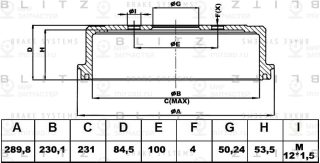 Запчасть BLITZ BT0115