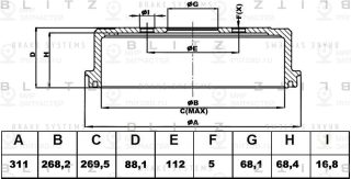 Запчасть BLITZ BT0116